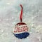 3" Sequined & Glitter Blue & Red "PEPSI COLA" Bottle Cap Logo Christmas Ornament